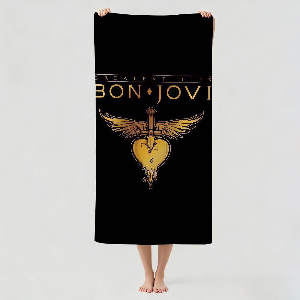 Рок-группа B-Bon J-Jovi Полотенце Сушильное Банное Полотенце Подходит Для Легкого Плавания Кемпинга Йоги Пляжа На Выход