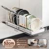 Adjustable Pull-Out Kitchen Organizer: Dish Rack, Pot & Pan Storage, Under-Cabinet & Countertop Holder
