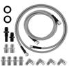 70” Flexible SS Braided Transmission Cooler Lines Kit 6AN For GM 4L60E 4L80E