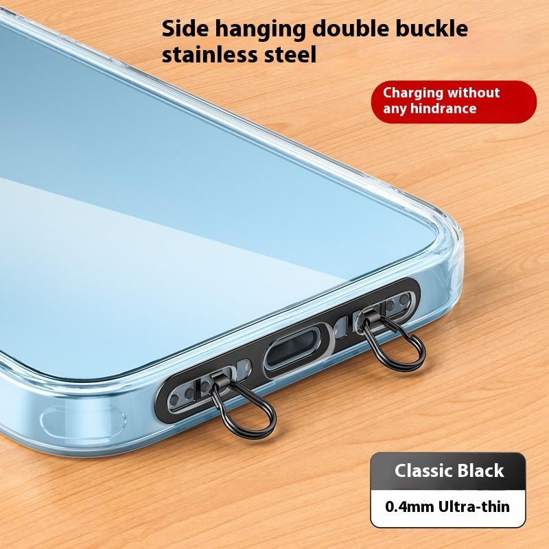 Металлическая подвеска-петля для телефона, модернизированное кольцо с двойным отверстием для пряжки, патч-шнурок для мобильного телефона, запасная часть для чехлов для iPhone