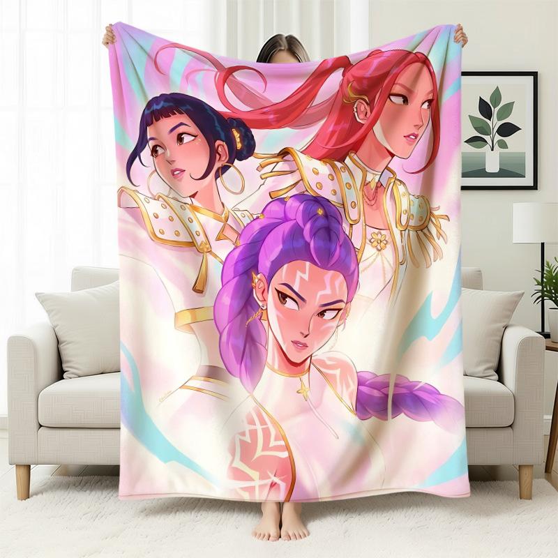 Kpop Witch Hunters Blanket Blanket Witch Hunters Peripheral Nap Blanket Printed Flannel Office Sofa Blanket
