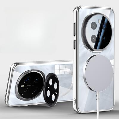 Защита объектива Невидимый чехол-подставка для Honor Magic 7 Pro Magic7Pro Magsafe Беспроводная зарядка Адсорбционный матовый чехол для ПК-телефона