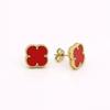 High-Grade Titanium Steel Four-Leaf Clover Earrings Non-Colour Loss Fashion Earrings Women's Earrings