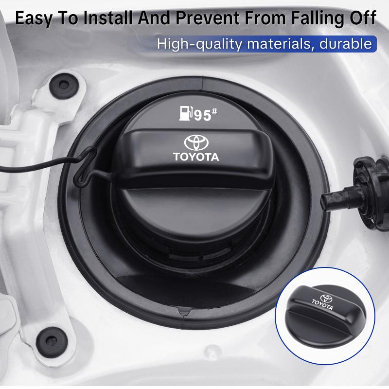 Car Fuel Tank Cap Cover Metal Tank Protective Sticker For Toyota Corolla Yaris Camry Prius CHR Hilux RAV4 Avensis Accessories FM1