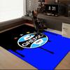 Gre-mio Football Badge Printed Office Carpet Chair Cushion  Entryway Rug, Rugs for Living Room, Bedroom Christmas gifts
