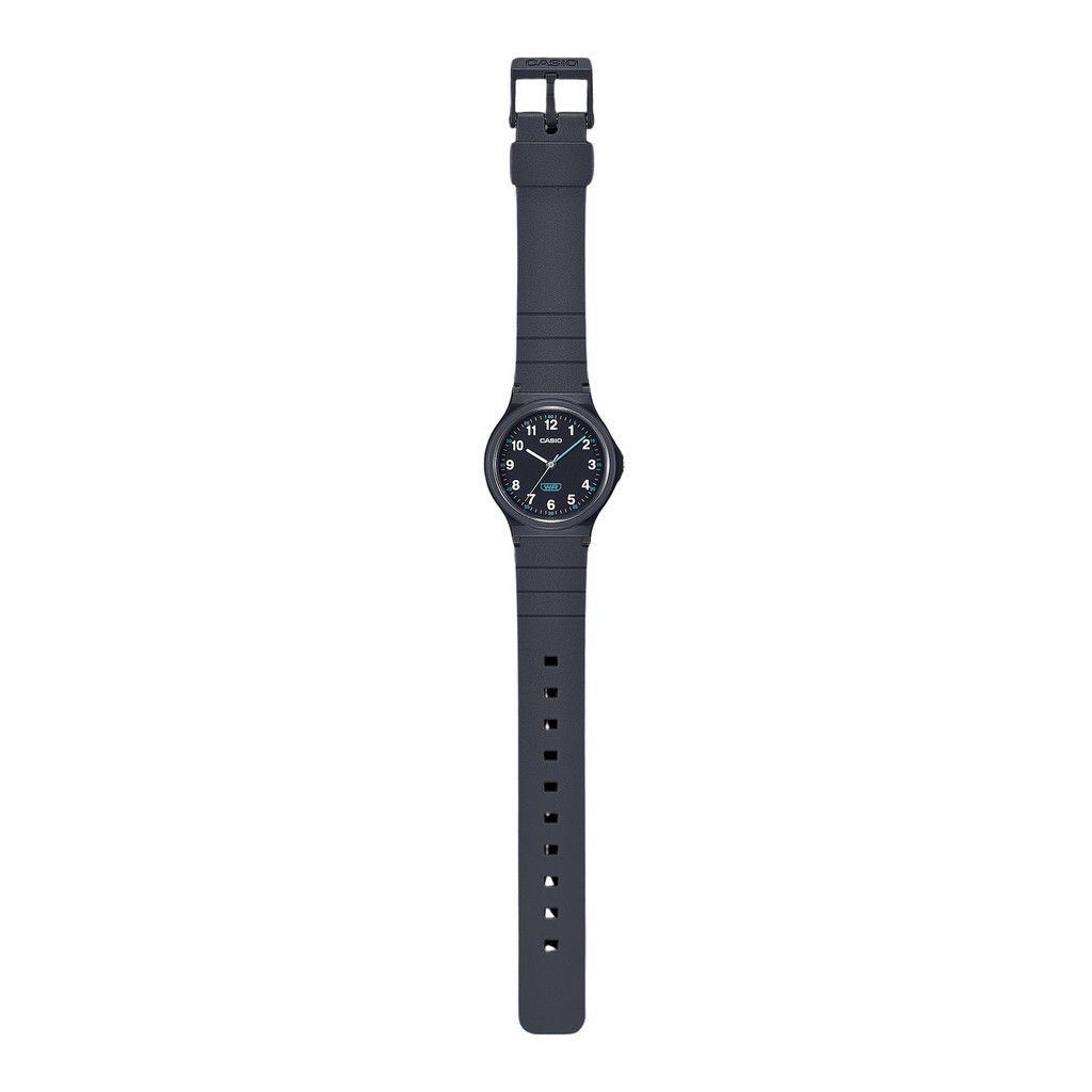 Casio Женские часы Pop Analog Black Bio Based Resina с черным циферблатом и кварцевым механизмом LQ-24B-1B