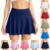 Женская однотонная юбка для йоги, брюки для бега, фитнеса, тенниса, карманная спортивная юбка