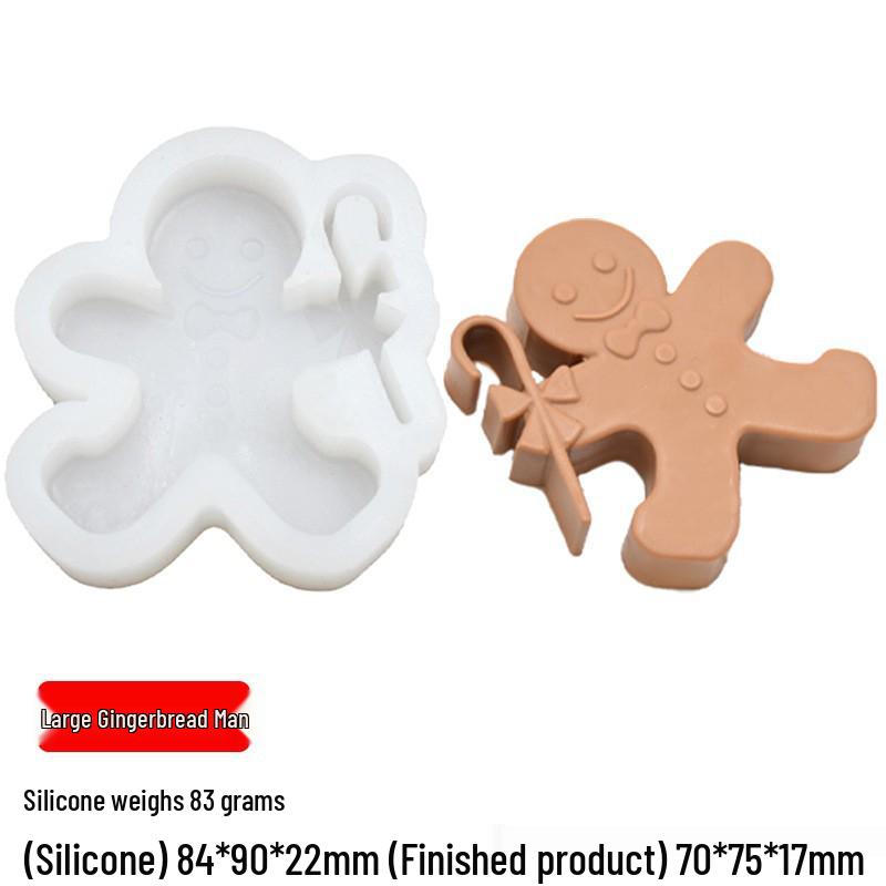 Форма для рождественской свечи: Санта, кедр, снеговик