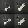 Removable Shopping Trolley Tokens Stainless Steel Shopping Carts Key Release Key Keychains