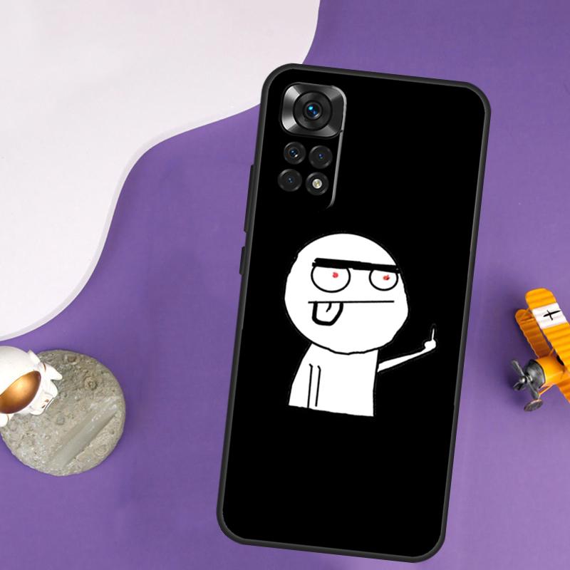 Смешной чехол со средним пальцем для Xiaomi Redmi Note 13 14 Pro 12 9 10 11 Pro 10S 11S 12S Redmi 14C 13C 10C 12C