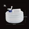 15-Liter folding portable emergency storage bucket, telescopic bucket