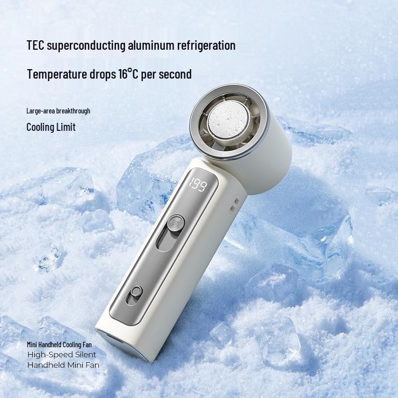 2026 Mini Handheld Cooling Fan: Silent, USB-Charged, 199 Cooling Levels