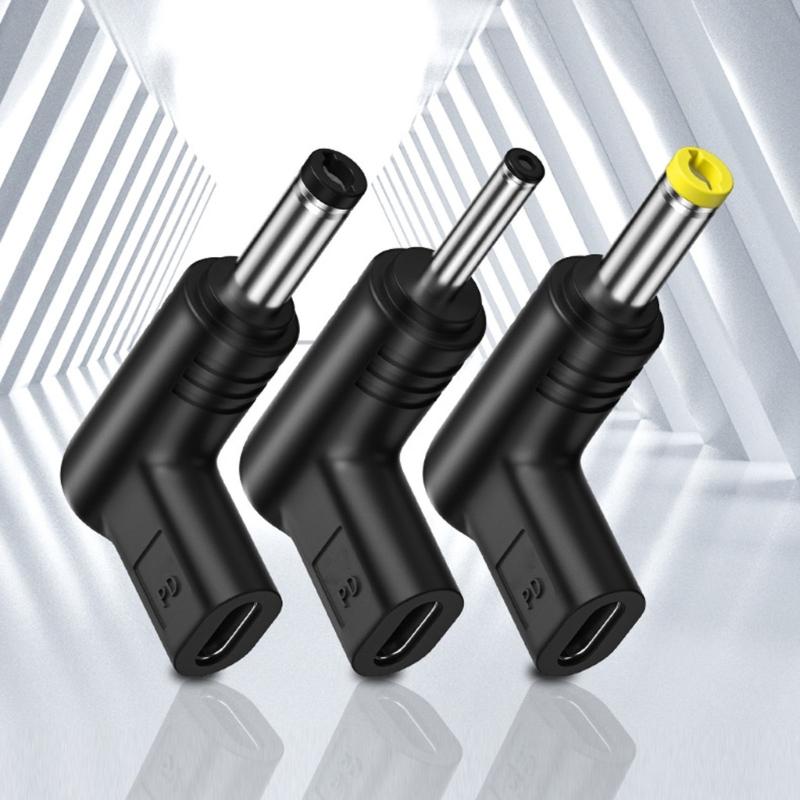 Laptop Charging Adapter Female Type C to Male DC Jack Plug Converter PD Power Charger Connector Tip for Laptop Speaker