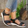 2024 New Summer Sandals Women Shoes New Sole Durable Ladies Outdoor Roman Beach Slippers Platform Sandals White Large Size 42 43