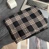 High-end scarf women's winter new Korean versatile retro plaid shawl thickened warm scarf dual-purpose