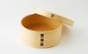 Large Round Bento Box (820ml) - Bentwood Bento Box - Made in Japan by Odate Kogeisha - Manufactured in-house from natural wood - Durable, Lightweight,