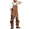 Men's Solid Color Loose Large Size Casual Work Strap Jumpsuit