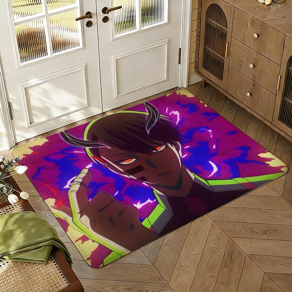 Tougen Anki Dark Demon of Paradise Thickened Absorbent Non-Slip Floor Mat Bedroom Living Room Door Mat Flannel Rug