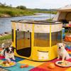 Floving Rectangular Pet Folding Dog Indoor Dog Foldable Pet Pet Easy Cat Cat Birthing Dog Mesh Travel with Carrier Bag Playpen, Playpen, Playpen,