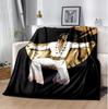 Elvis Flannel Blanket Soft Warm All-Season Throw, Design for Camping, Car Travel, Hiking Sofa, Bed, Office Perfect Gift for Parties