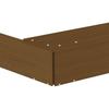 Octagonal Sandpit with Seats Honey Brown Solid Pine Wood