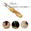 YFFSFDC Drill Drill Hex Set of Chamfer Spiral HSS M10 Tap Drill Set Tap, Bit, Shank, 6, Tap, Multi-Function, Drilling, Threading, Tap, High-Speed
