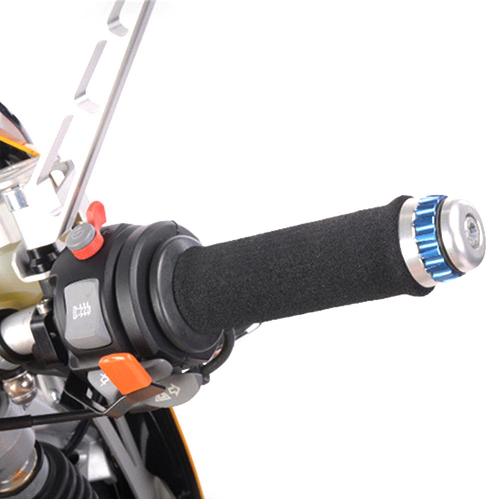 Pair Motorcycle Handlebar Grip Covers Anti-vibration Anti-slip Internal Diameter 31.7-36.8mm