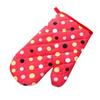 Kitchen Cooking Microwave Oven Gloves Mitts Dot Pot Pad Heat Proof Protected
