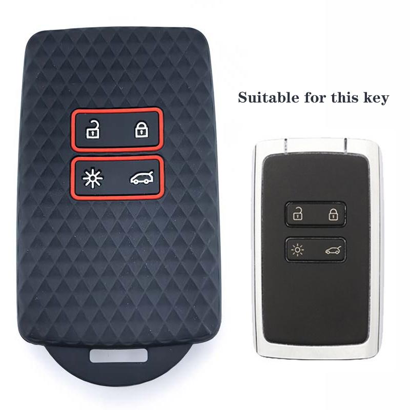 New Silicone Auto Key Fob Case Intelligent Smart Remote Cover Fit For Renault Captur Koleos Kadjar Arkana Megane Dacia Duster Sandero Stepway