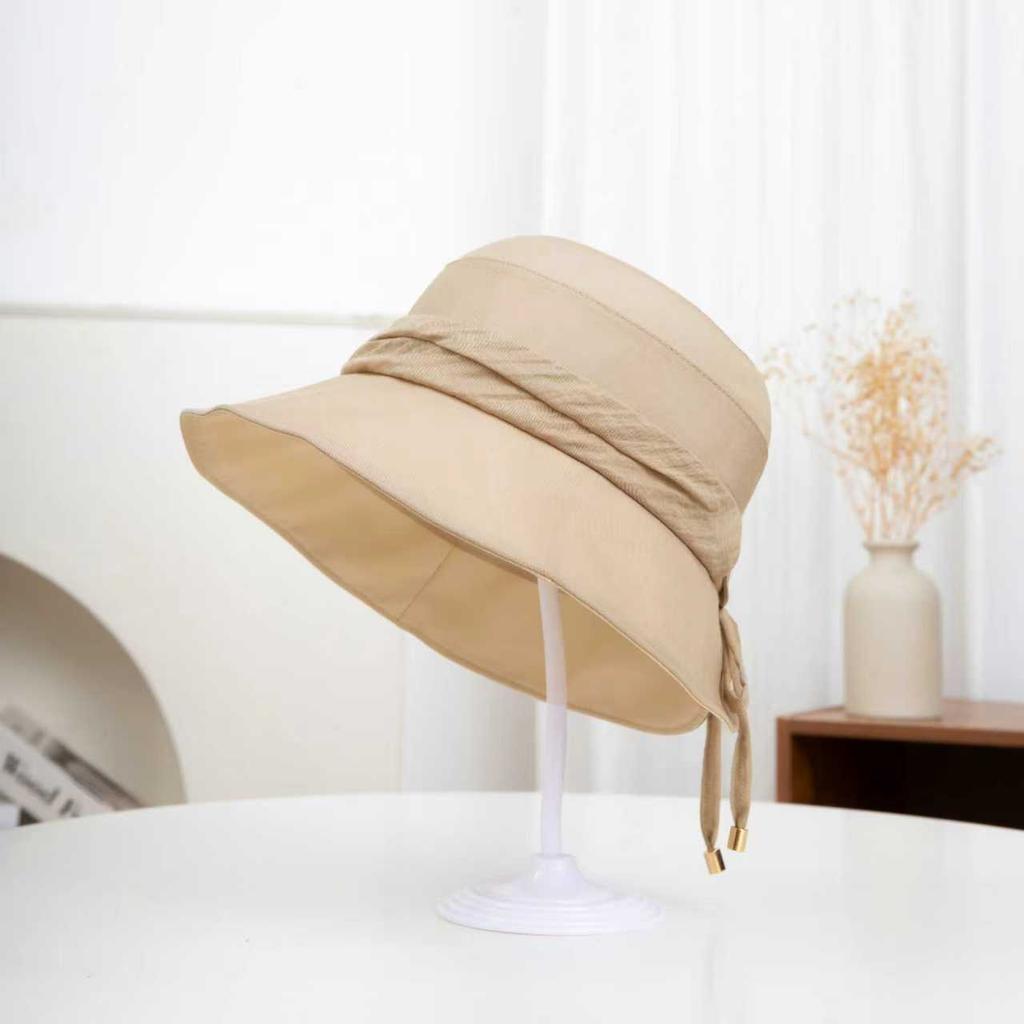 Spring and summer thin windproof sunshade fisherman's hat children breathable big eaves cycling sunscreen hat modified washbasin hat