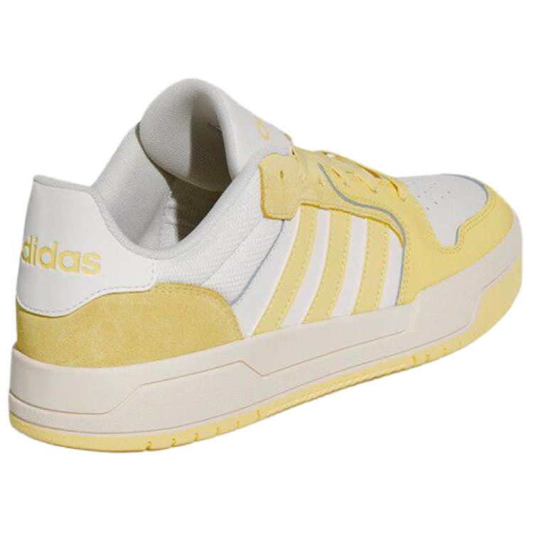 adidas Entrap Ткань Синтетическая кожа Удобные Универсальные Низкие кроссовки Унисекс кроссовки Белый Желтый KH8207