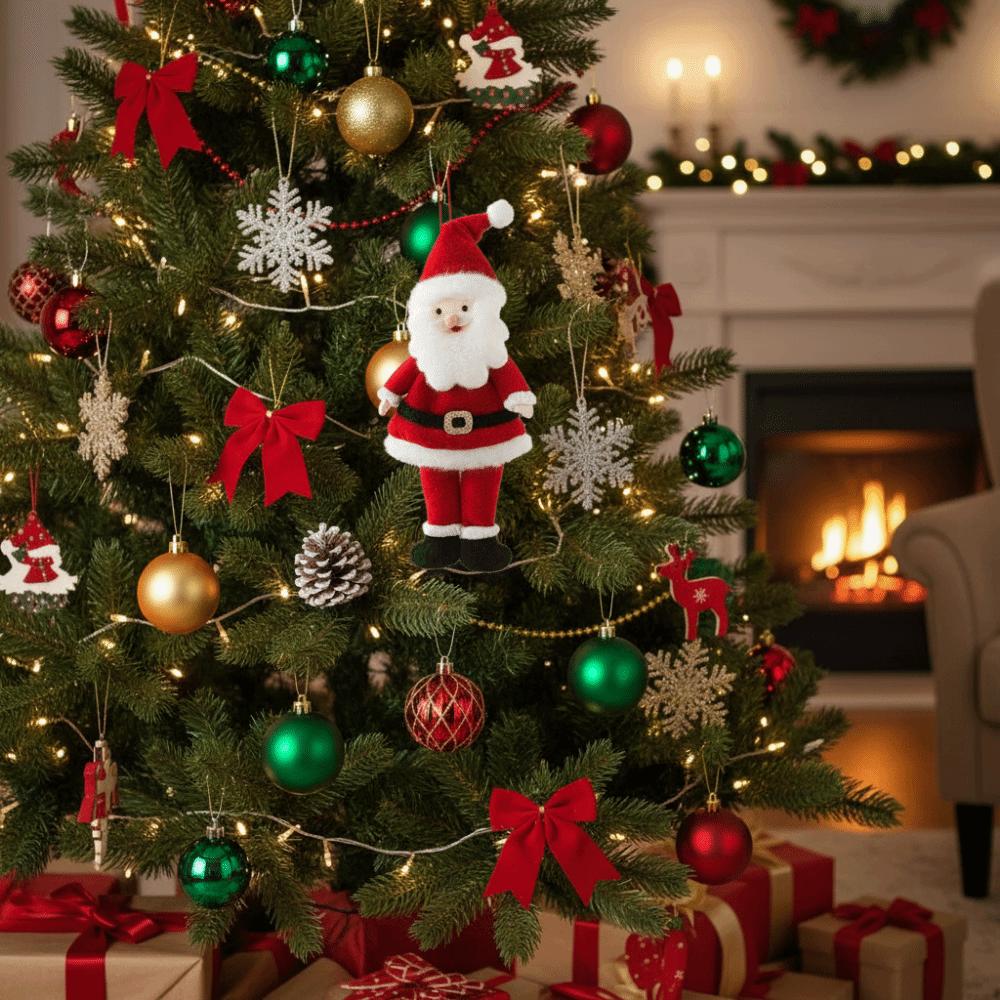 Exquisite Santa Claus Hanging Pendant Creative Christmas Tree Ornament Santa Doll Charm Home Decor