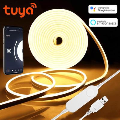 USB 5 В Tuya Smart WiFi приложение неоновая светодиодная лента кремнеземная неоновая лампа лента подсветка украшение дома работает с Alexa Google Home