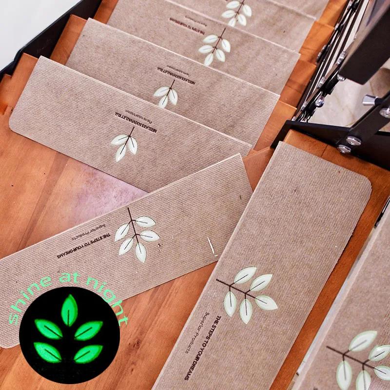 Luminous Non Slip Self Adhesive Stair Treads Indoor Safety Runners for Wood Steps Elderly Kids Pets