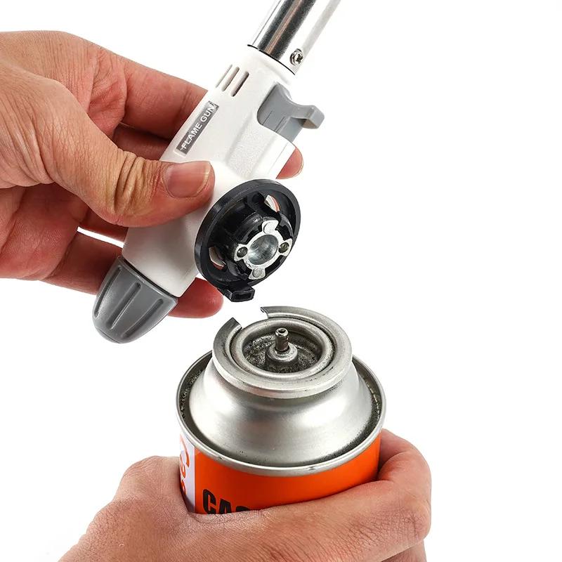 Портативный металлический пистолет-пламя, газовая горелка для сварки на бутане, газовая горелка для сварки, газовая горелка, газовый пистолет-пламя, горелка для барбекю, кемпинга, приготовления пищи