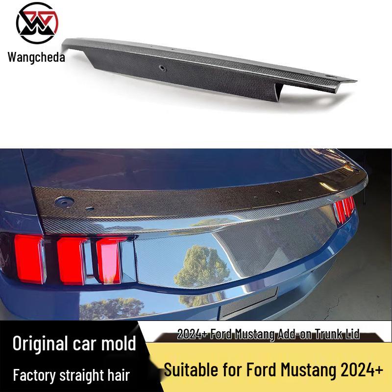 Углепластиковый спойлер на багажник и задний диффузор для Ford Mustang 2024+
