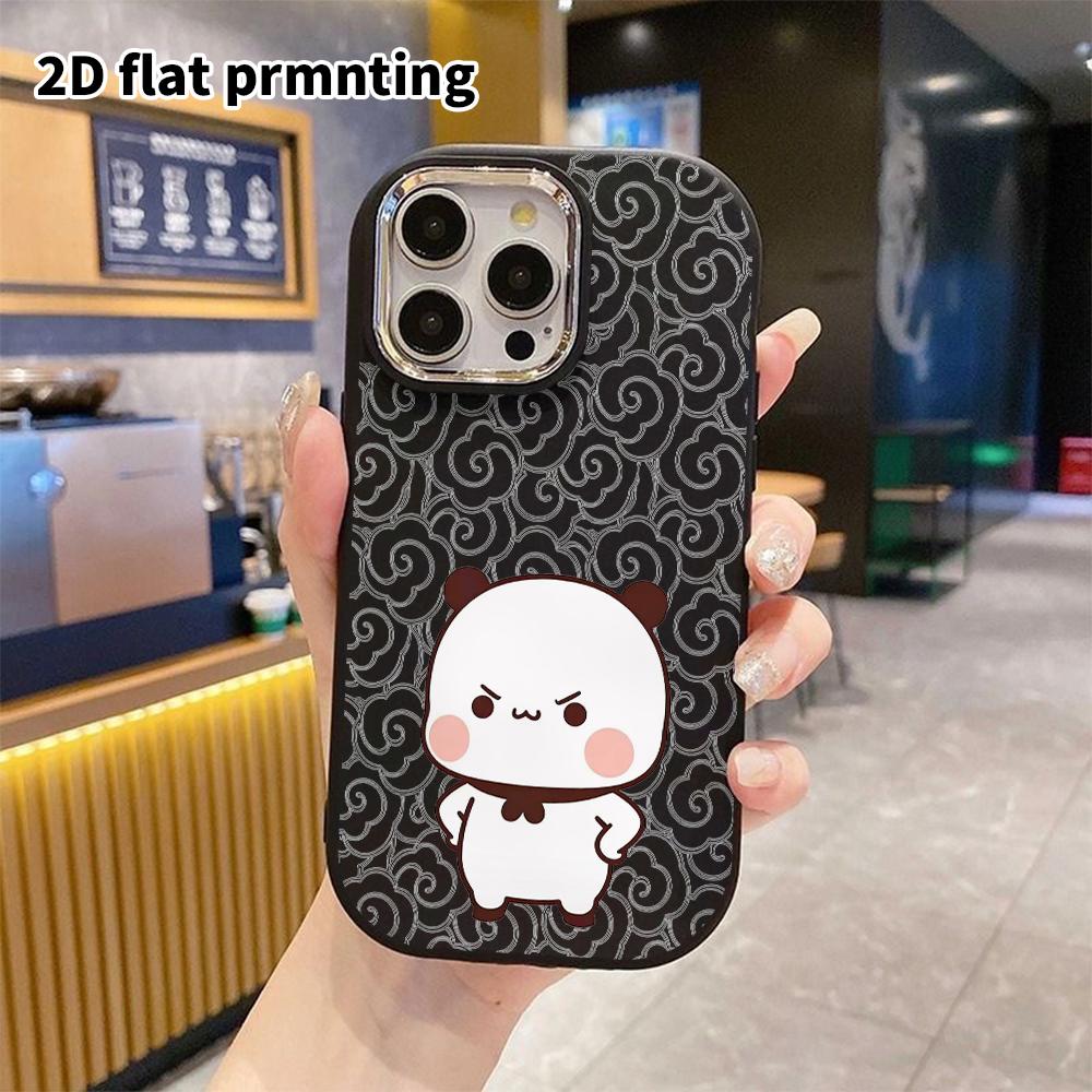 Phone Case: 2D flat design suitable for iPhone 18 17 16 15 14 13 Pro protective case, couple style, hands-on-hips angry pose, Christmas and Halloween