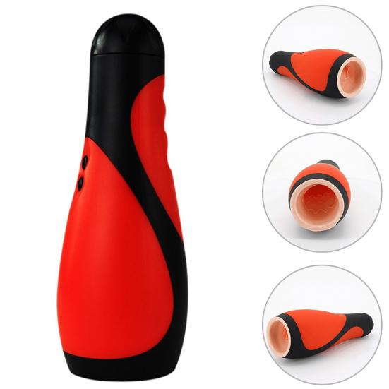 Male 30 Modes Vibrating Masturbator Cup Deep Throat Oral Sucker Adult Sex Toy