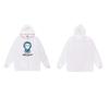 Mens Oversized Hooded Sweatshirt With Cartoon Ape Head Print Cotton Fleece Pullover Winter Casual Wear