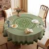 Круглая Скатерть Водонепроницаемая, Маслостойкая И Не требующая глажки Скатерть для гостиничного круглого стола Покрытие-скатерть ПВХ Круглая скатерть Скатерть Mengqu