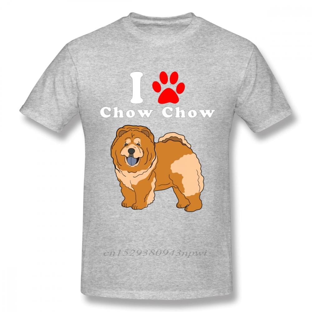 Round Neck I Love My Chow Chow In The Year Of The Dog Adopt Rescue Dog Lover Mom Or Dad Save Abandoned Pet Dot t shirt