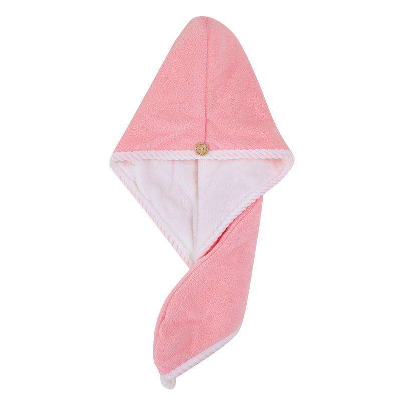 Dry Hair Cap for Women Thickened Coral Velvet Absorbent Dry Hair Towel Quick-drying Hair Head Towel Cute Shower Cap