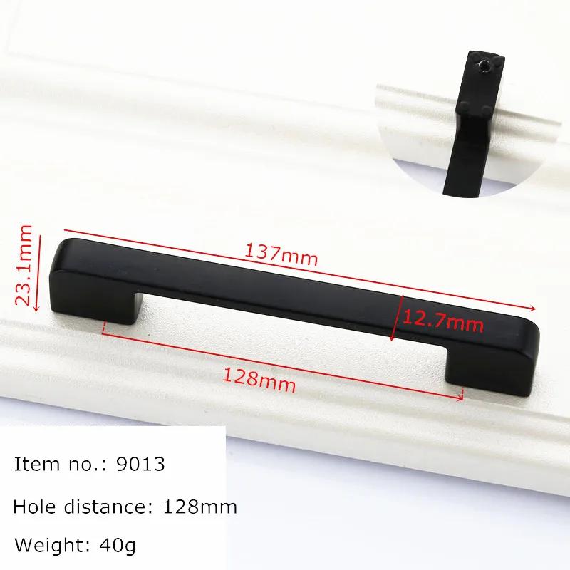 Modern Black Handles for Furniture Cabinet Knobs and Kitchen Handles Drawer Knobs Cabinet Pulls Cupboard Handles Knobs