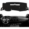 Накладка на панель приборов для GMC Sierra и Chevrolet Silverado - Подходит для моделей 2007-2013 годов с двумя бардачками.  Подходит для коврика на приборную панель, не повредит датчики на приборной панели(премия