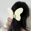 9 Colors Hair Claw Oversized Butterfly Solid Color Hair Clips Women Creative Barrettes Ponytail Shark Clips Hair Accessories