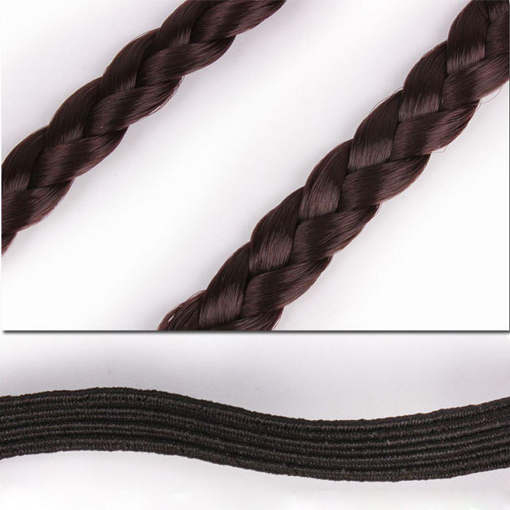 Elastic Hair Accessories Headwear Twisted Wig Headband Synthetic Wig Hair Bands Braided Headband