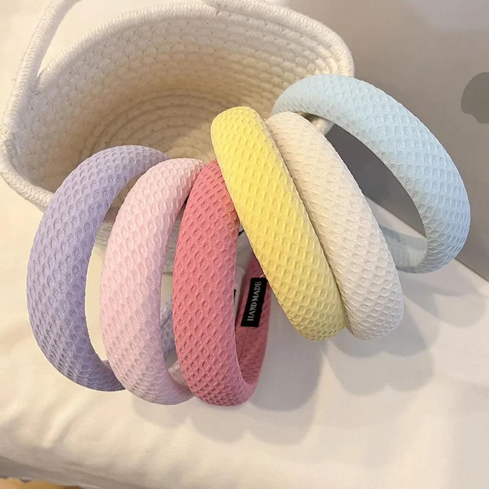 Korean Style Simple Temperament Hair Band for Women Elegant Wide Brimmed Fashion Hair Hoop for Girl Face Wash