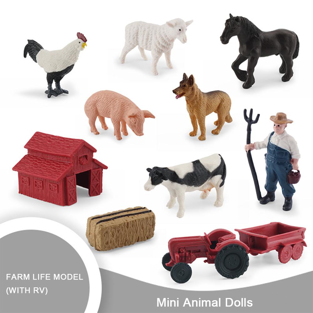 5# Animal Model Figurines Wildlife Farm Poultry Figure for Kids Boys Girls Toddl