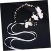 Handmade Bridal Headband Golden Leaves Elegant Beige Cloth Hair Accessory for Weddings Parties and Special Occasions Lightweight and Comfortable