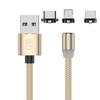 3 в 1 светодиодный магнитный кабель для быстрой зарядки USB Type C кабель магнитное зарядное устройство USB C зарядка Micro USB провод для мобильного телефона xiaomi шнур